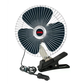 Ventilátor csipeszes 12V D=20cm/8 inch Oszcilláló 