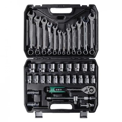 Szerszám készlet 36 részes csillag-villás + racsnis kulcs 1/2