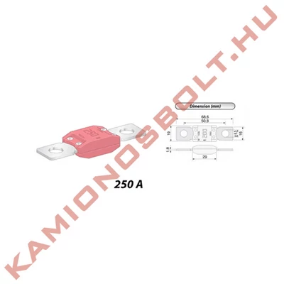 Biztosíték MEGA 250A 06.01250