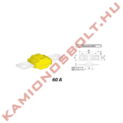 Biztosíték MIDI 60A 06.02060