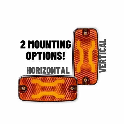 Lámpa helyzet LED X-SPIDER + irányjelző tartóval sárga 12/24V