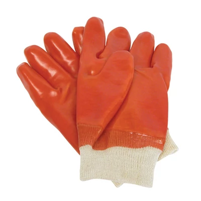 Munkakesztyu piros gumi