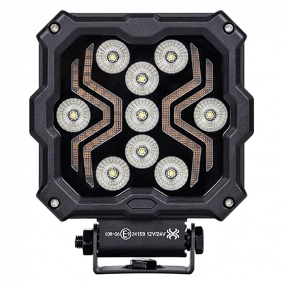 Munkalámpa LED helyzetjelzővel X-SPIDER 2 alu ház 9 LED 12/24V