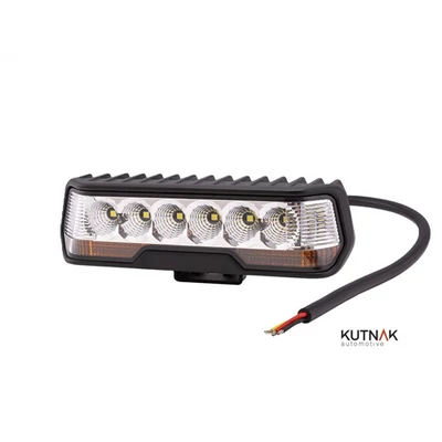 Munkalámpa LED 4000 Lumen + LED helyzetjelző 10-30V 400mm kábellel 163x45x51mm