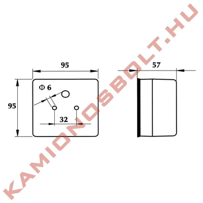 Ködlámpa nagy szögletes