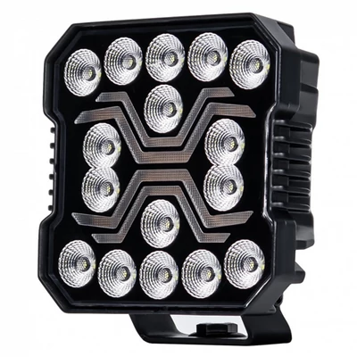 Munkalámpa LED helyzetjelzővel X-SPIDER 1 alu ház 16 LED 60W 12/24V
