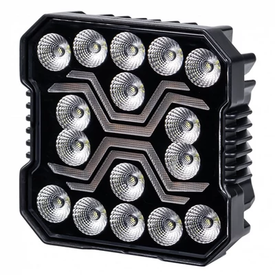 Munkalámpa LED helyzetjelzővel X-SPIDER 1 alu ház 16 LED 60W 12/24V