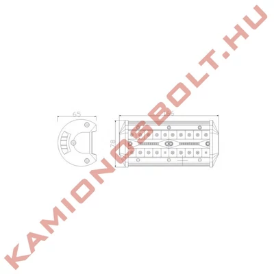 Munkalámpa LED Panel 40xLED