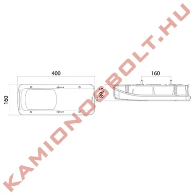 Lámpa hátsó DAF LC8 ÚJ bal