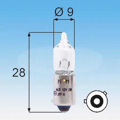 Izzó Magneti Marelli 12V H6W BaX9s