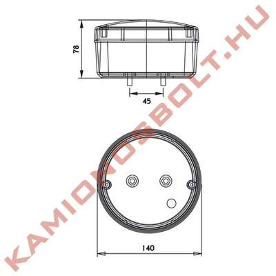 Irányjelző kör sárga