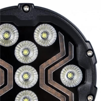 Munkalámpa LED helyzetjelzővel X-SPIDER 3 kerek  alu ház 9 LED 12/24V