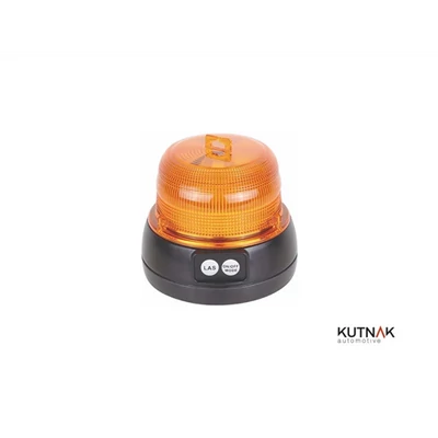 Villogó LED-es ELEMES sárga tetőre mágneses 2x9V elem 16 LED (280 óra)