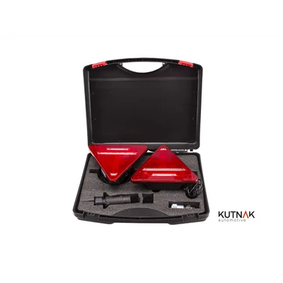 Lámpa hátsó utánfutó mágneses készlet LED-es háromszög alakú vezeték nélküli (20m) Wifi 2,4GHz