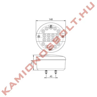 Lámpa hátsó csík indexes LEDes