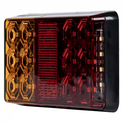 Lámpa hátsó utánfutó LED-es 12V 3 funkciós