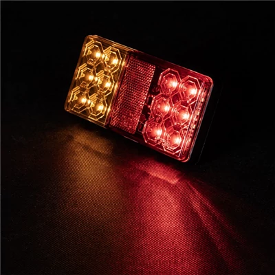 Lámpa hátsó utánfutó LED-es 12V 3 funkciós