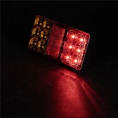 Lámpa hátsó utánfutó LED-es 12V 3 funkciós