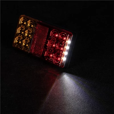 Lámpa hátsó utánfutó LED-es 12V 3 funkciós