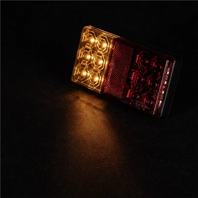 Lámpa hátsó utánfutó LED-es 12V 3 funkciós