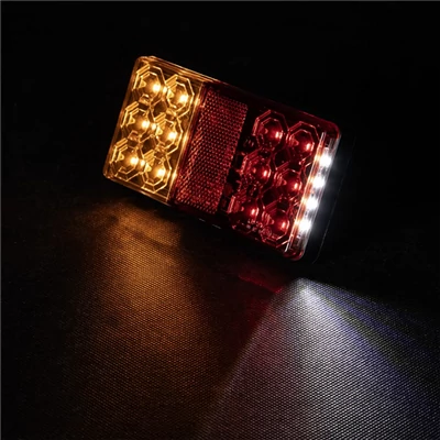 Lámpa hátsó utánfutó LED-es 12V 3 funkciós