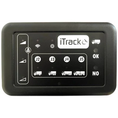 Útdíjfizető készülék szivargyújtós csatlakozóval GPS mobil fedélzeti egység iTrack állítható tengelyszámmal J1-J5 OBU