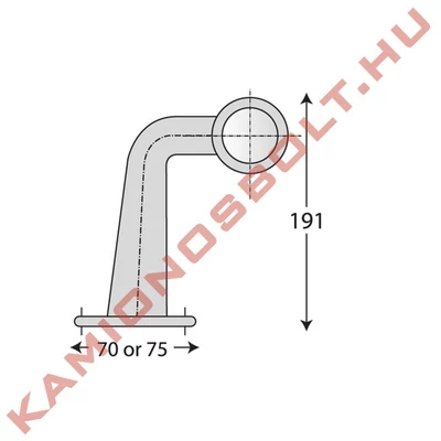 Gumilámpa könyök nagy