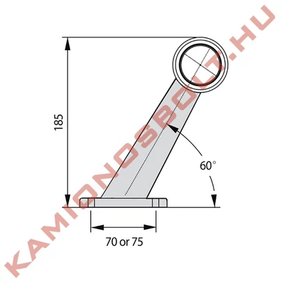Gumilámpa egyenes nagy