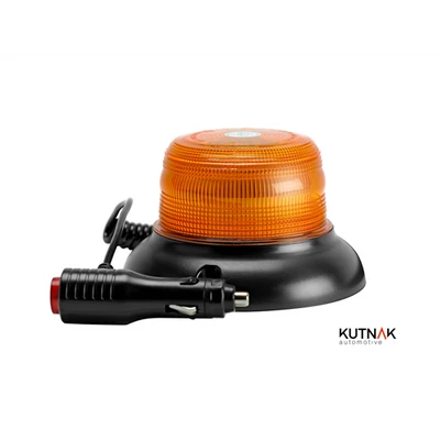 Villogó LED-es BLUEBERRY tetőre mágneses vagy csavaros rögzítés sárga 24 LED 24W 9-33V