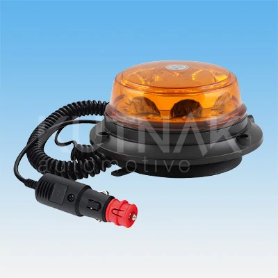 Villogó LED-es UFO III tetőre mágneses sárga 12 LED 24W 9-33V