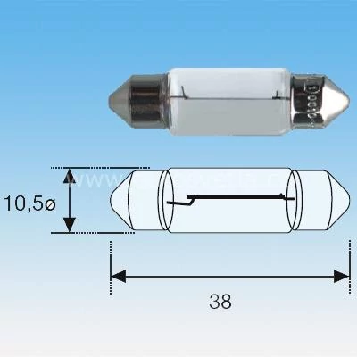 Izzó Magneti Marelli 12V 5W szofita C5W