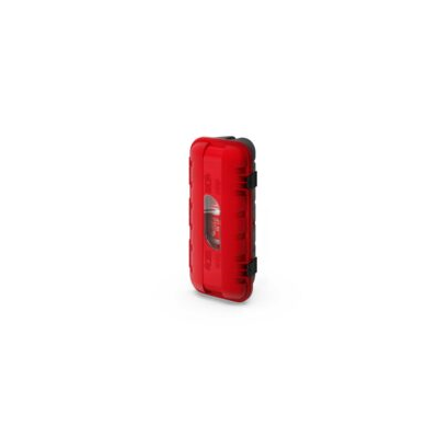 Tuzoltó készülék tartó doboz piros 6kg 287x600x220mm STRIKE