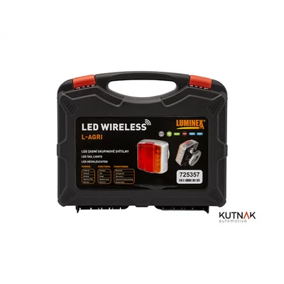 Lámpa hátsó utánfutó mágneses készlet LED-es (Vándorlámpa) vezeték nélküli (20M) Wifi 2,4GHz.