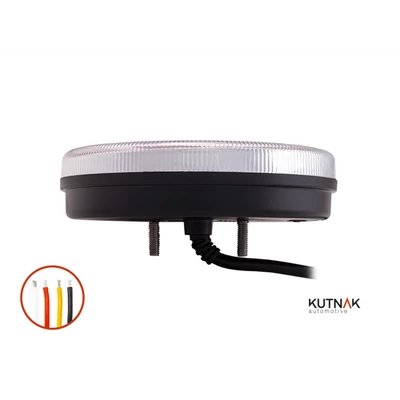 Lámpa hátsó LED-es kerek D=140mm 10-30V 400mm kábellel