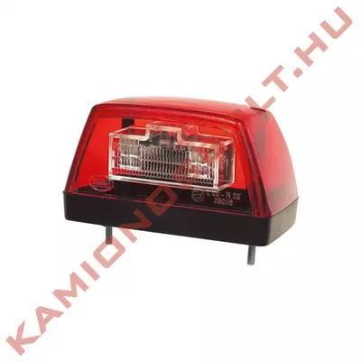 Lámpa rendszámmegvilágító LED-es piros 12V