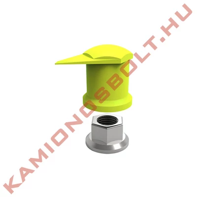 Kerékanya lazulásjelzõ mua. kupak Neon 27-es (felsõ nyilas)