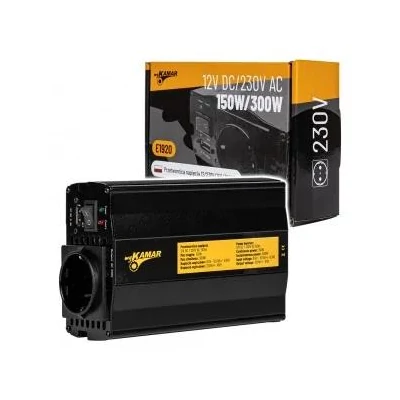 Áramátalakító 12V DC / 230V AC 150/300W