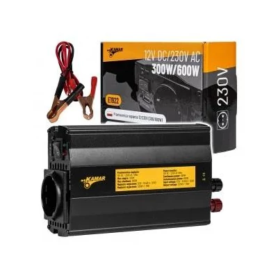 Áramátalakító 12V DC / 230V AC 300/600W