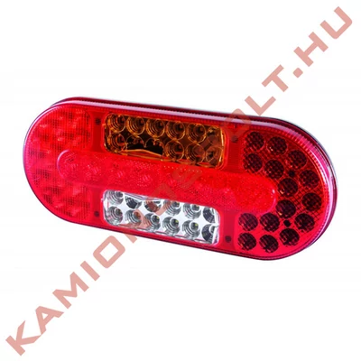 Lámpa hátsó LEDes ovál bal 12/24V