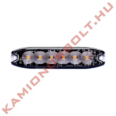 Villogó stroboszkóp slim 6 LED