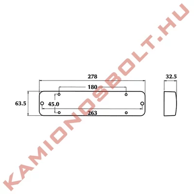 Belsőtér megvilágító 6W 24V