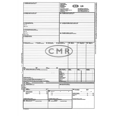 Nyomtatvány CMR 6pld.