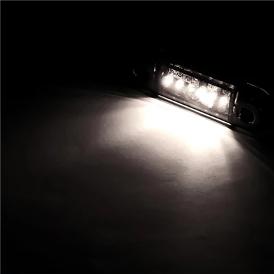 Lámpa helyzet 6 LED 12/24V DARK fehér