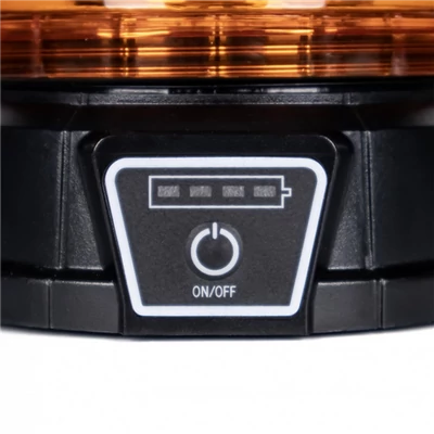 Villogó LED lámpa tetőre mágneses tölthető vezeték nélküli (wireless) 45X LED 20W