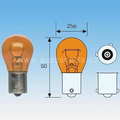 Izzó Magneti Marelli 24V 21W BAU15s Sárga PY21W