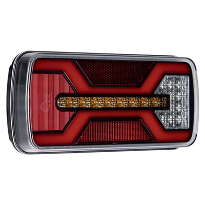 Lámpa hátsó univerzális LED-es ködös 24cm kábel kivezetéssel X-SPIDER bal 12/24V