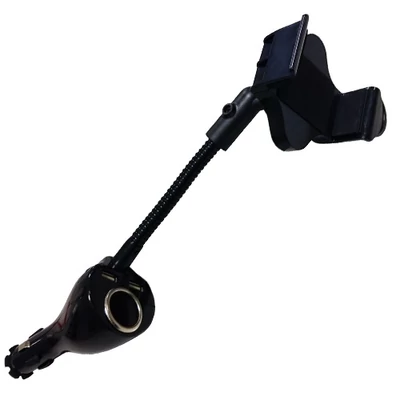 Telefontartó + USB töltõ 12/24V