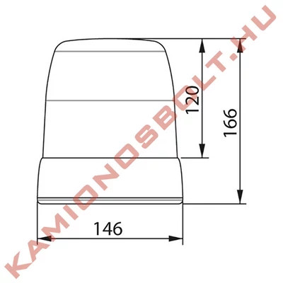 Villogó Xenon mágneses