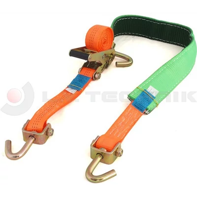 Rakomány rögzítő 3t 3 pontos keréklekötéshez csúszásgátló szalaggal VDI2700 8.1