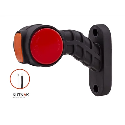 Gumilámpa LED piros/fehér/sárga 132mm bal